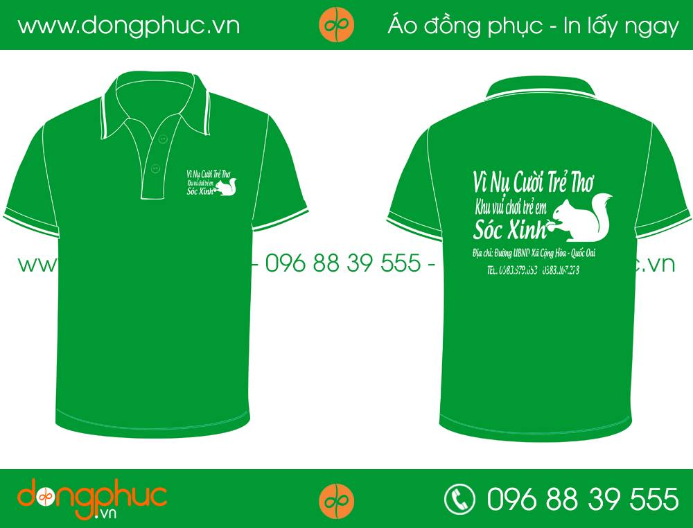 Áo phông đồng phục Sóc Xinh